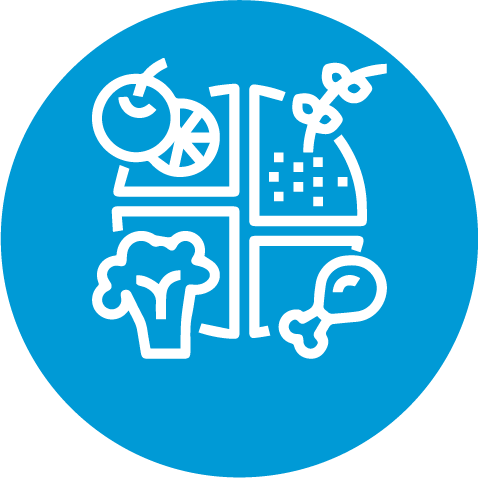 Icono Alimentación, Nutrición y Vida Saludable